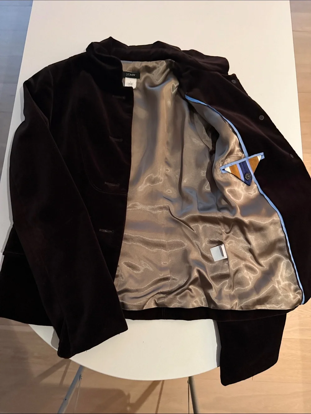 J. Crew Women's Dark Brown Velvet Blazer